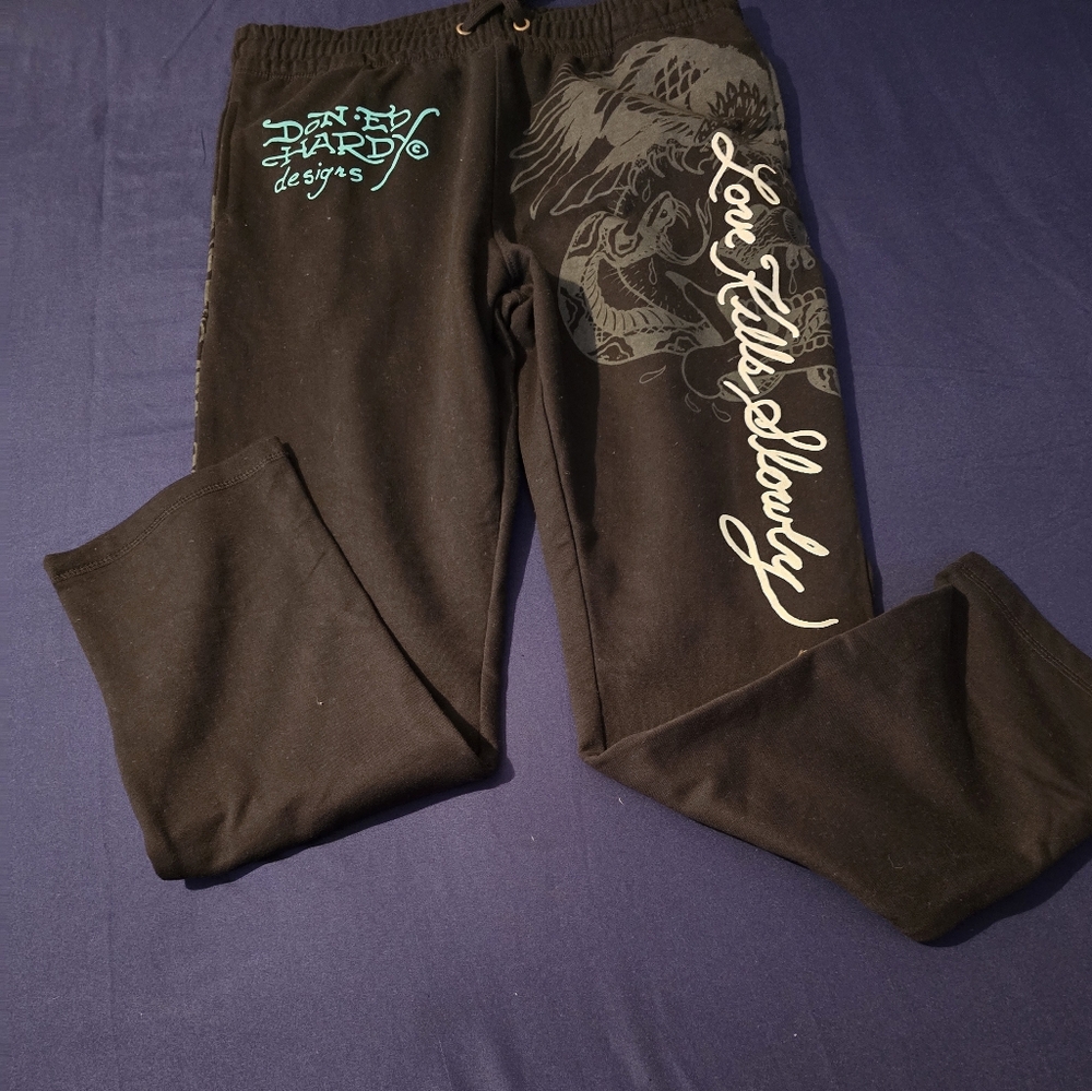 Ed Hardy Sweatpants Size Large